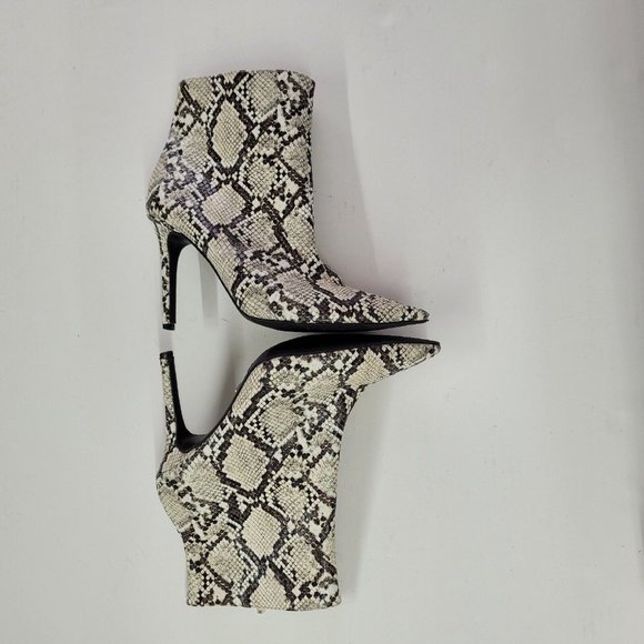 Thalia Sodi Shoe Womens Size US 7.5 Rylie Pump Bootie Snakeskin Stiletto Heel - Picture 7 of 14